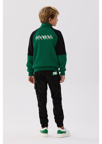 Bg Store Erkek Çocuk Yeşil Eşofman Üstü