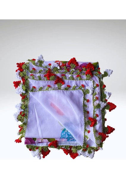 Anne-Kadın Oyalı El Işi Üzümlü Eşarp Tülbent Yazma fırsatları