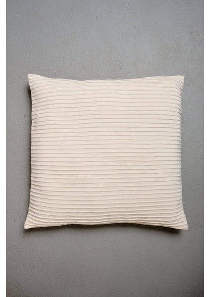 FREE PILLOW %100 Organik Pamuk Triko Yastık Kılıfı 45X45 CM - Ekru