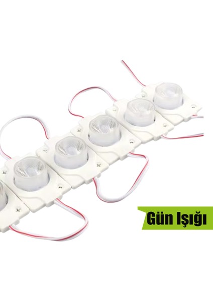 Tek Mercekli LED Modül 1.5W 2835 Smd Beyaz,gün Işığı,mavi,kırmızı,yeşil 12V-5-10-30-50-100 Adettir