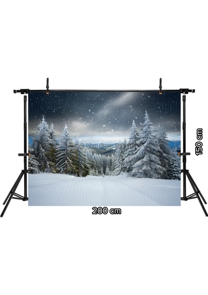 Büyüleyici Kış Ormanı Manzarası Stüdyo Fonu 200 x 150 cm Arka Plan fiyatları