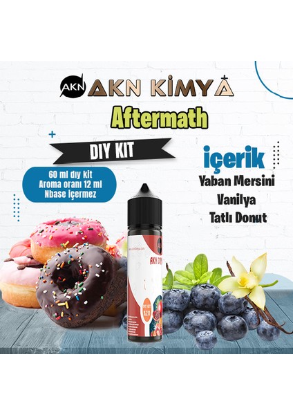 Aftermath Yoğun Dıy Kit Gıda Aroması 30 60 100 ml Dıy Kit Yabanmersini Tatlı Donut ( %25 Oranda Aroma Içerir )