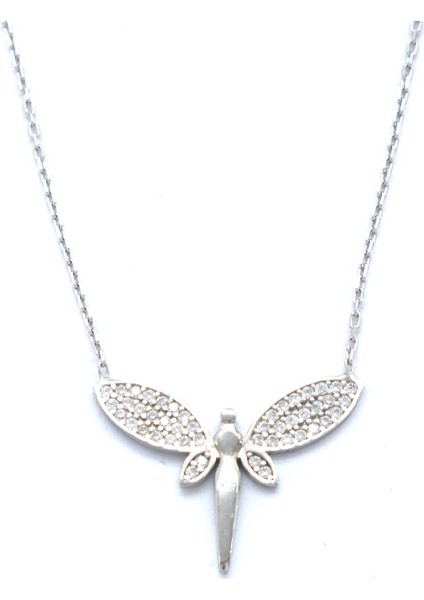 Beyaz Gümüş Melek Kolye GK-104 fiyatları