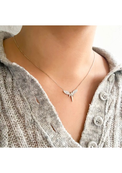 Beyaz Gümüş Melek Kolye GK-104 modelleri