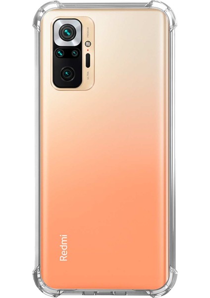 Xiaomi Redmi Note 10 Pro Darbe Emici Şeffaf Silikon Kılıf