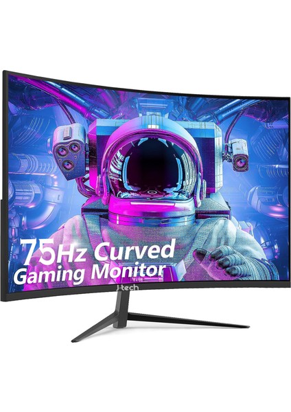 Dark 24 Inch Curved 75Hz 5ms VGA HDMI 1920X1080 Fullhd Gamer Oyuncu Monitör