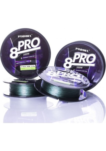 8x Pro Ip Misina Yeşil 300 mt 0,14 mm