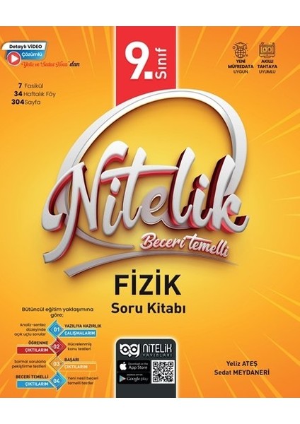 Nitelik 9.sınıf Fizik Soru Bankası - Yeni Müfredat- Nitelik 9.sınıf