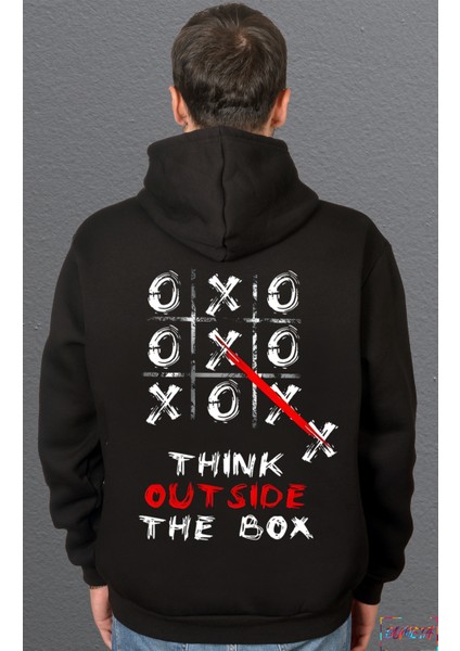 Xox Kalıpların Dışına Çık Sweatshirt Unisex Kapüşonlu Hoodie