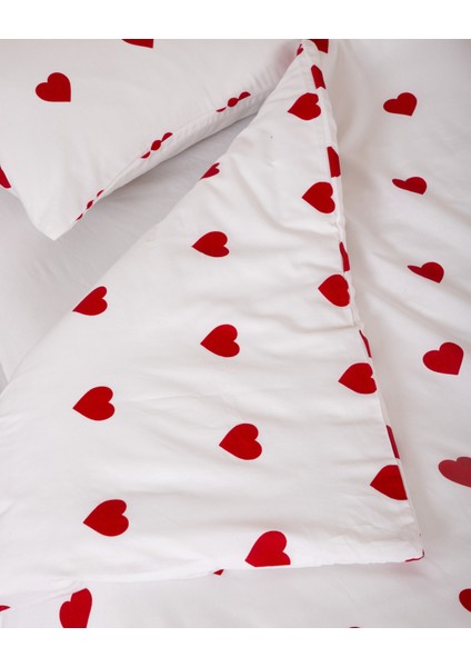 Tek Kişilik Nevresim Takımı Lastikli Çarşaflı Kalpli fiyatları