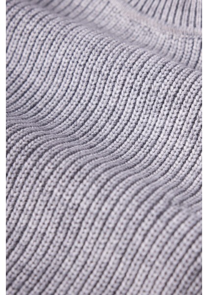 Nikita Selanik Örgü Rahat Kesim Kadin Triko Kazak - Gri Melanj indirimleri