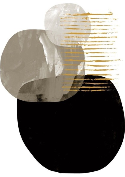Gri-Gold-Siyah Soyut Abstract Kombini 04 |Çerçeveli Cam Tablo 3lü Dikey fiyatları