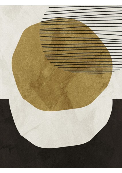 Gri-Gold-Siyah Soyut Abstract Kombini 04 |Çerçeveli Cam Tablo 3lü Dikey fırsatları