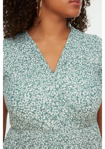 Moda Slim Casual Günlük Bürümcük Örme Kruvaze Kısa Kol Skater Mini Boy Büyük Beden Elbise indirimleri