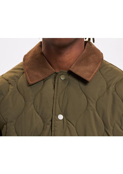 Jack Jones Jprblucalep Quilted Erkek Günlük Mont 12262454-OLIVE-NIGHT Haki fırsatları