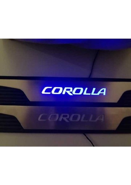 Corolla 2014-2018 Içın Uyumlu Isıklı Kapı Esıgı Mavi fiyatları