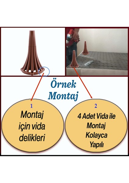 İstanbul 16 cm Kahverengi Mobilya Konsol Kanepe Koltuk Tv Ünitesi Baza Ayağı Orta Sehpası Ayakları modelleri