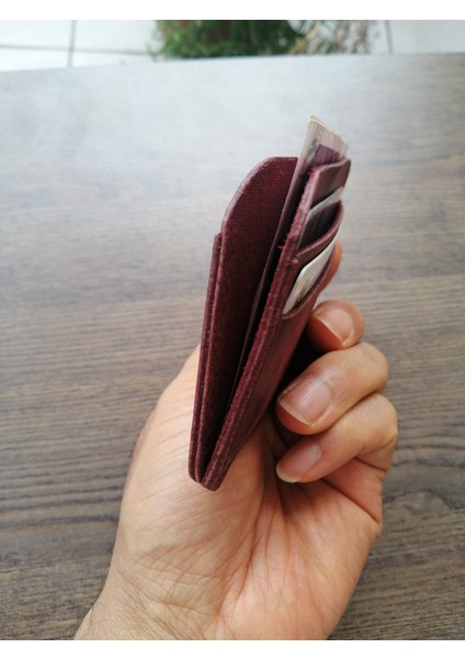 Minimal Kartlık Deri El Yapımı Şık Tasarım Deri Kartlık MK48 fırsatları