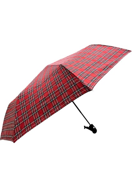 Kırmızı Ekose Desenli Otomatik Kdın Şemsiye 709851 fiyatları
