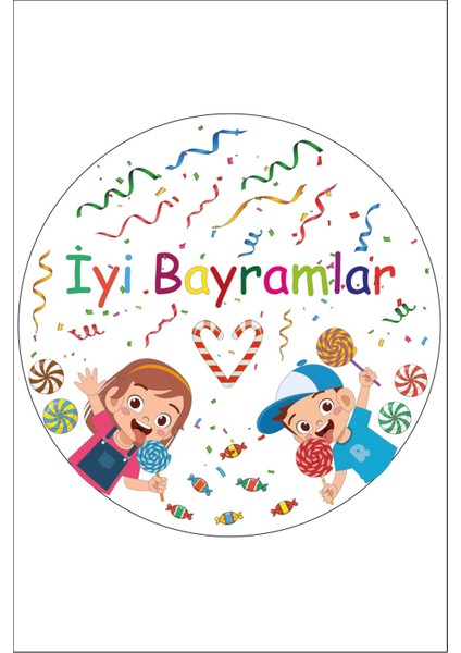 Iyi Bayramalar Sticker Seti 30 Adet( 5 Cm X 5 Cm)