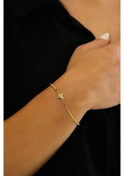 14 Ayar Altın Italyan Yıldız Bileklik fiyatları