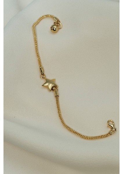 14 Ayar Altın Italyan Yıldız Bileklik fırsatları