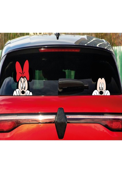 Mickey Mouse Araba Stickeri Oto aksesuar