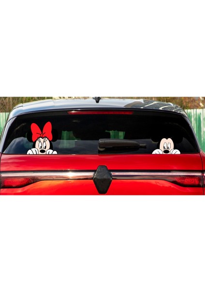 Mickey Mouse Araba Stickeri Oto aksesuar fiyatları