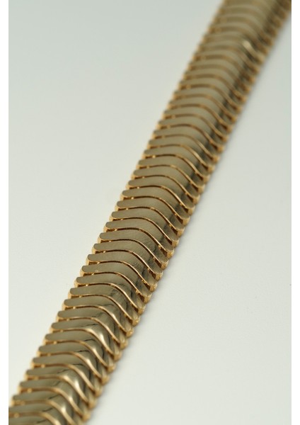 14 Ayar Altın Kalın Italyan Bileklik modelleri