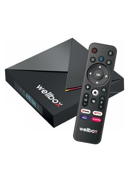 Wellbox Max4 Android Tv Box Android 12 Sesli Komut 4gb Ram 32GB Hafıza;class