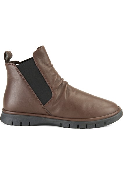 Kelsey Kahve Kadın Lastikli Deri Bot fiyatları