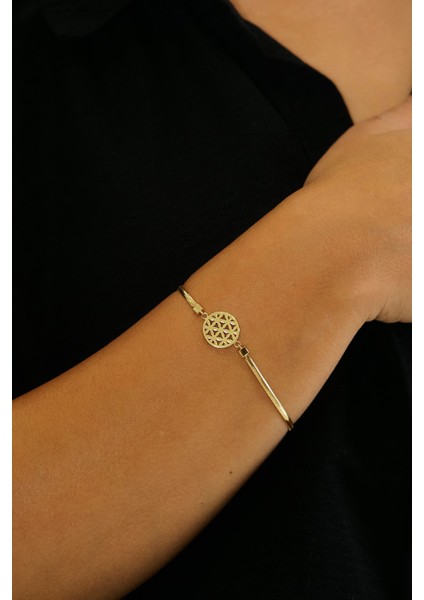 14 Ayar Altın Italyan Yaşam Çiçeği Bileklik fiyatları