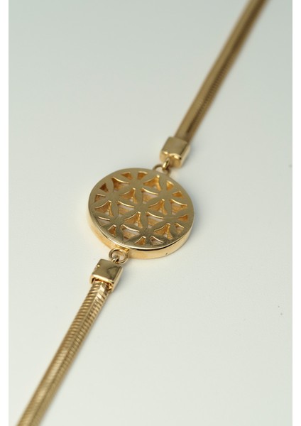 14 Ayar Altın Italyan Yaşam Çiçeği Bileklik modelleri