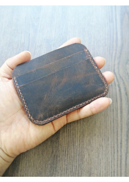 Deri Kartlık Minimal El Yapımı Şık Tasarım Deri Kartlık MK47