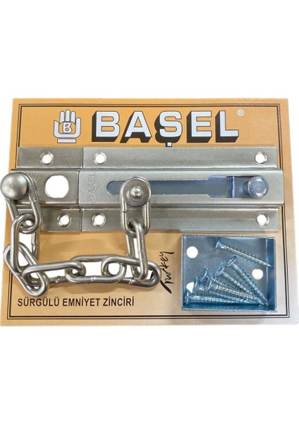 Herseyevinizde Başel Sürgülü Kapı Emniyet Zinciri Saten - 8699182922570
