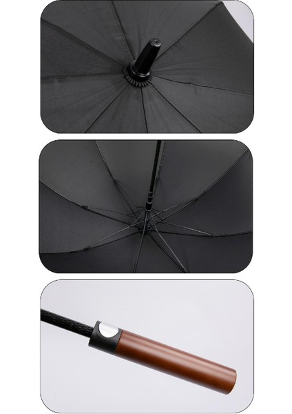 8 Fiber Telli Rüzgara Dayanıklı Otomatik Özel Tasarım Protokol Şemsiye Siyah MAR-10135 709893 fırsatları
