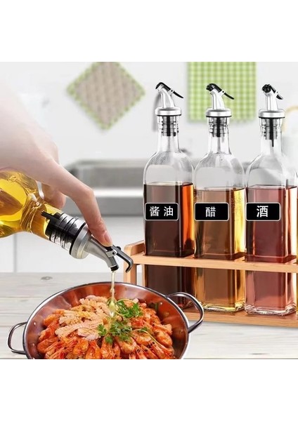 Tinekeşişe Başlığı Servis Yağdanlık Aparatı | Yağdanlık Şişe Ucu Servis Aparatı Sosluk Aparatı 3 Adet