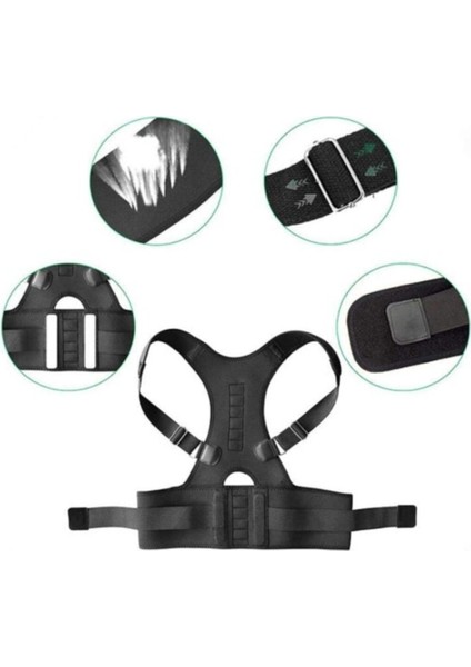 Ankaflex Kamburlug Önleyici Sırt Ağrısı Ortopedik Manyetik Dik Duruş Aparatlı Medikal Korse fiyatları
