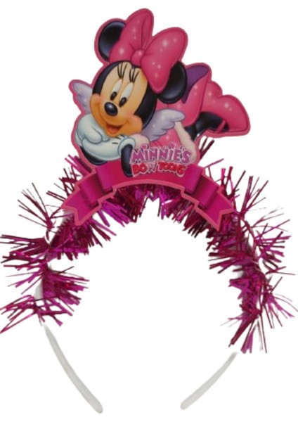 Minnie Mouse Pembe Temalı Çocuk Taçı