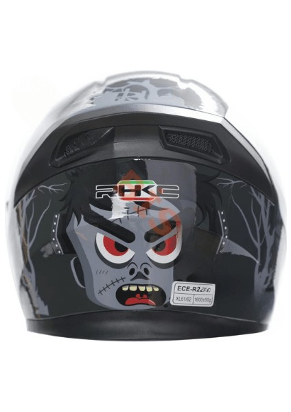 Kapalı Full Face Vizörlü Frankenstein's Monster Kask Xl Beden