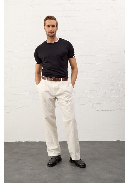 Erkek Garnili Slim-Fit Kalıp Yazlık Triko T-Shirt Koyu Lacivert - 5021DNGR indirimleri