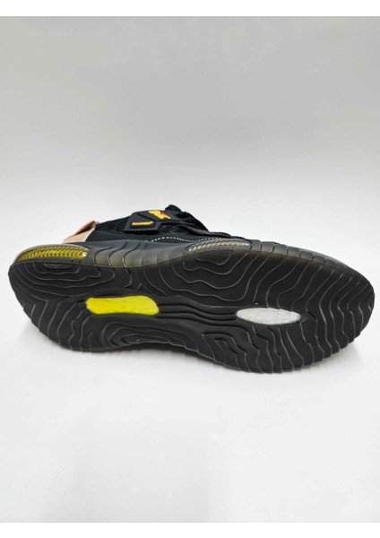 Siyah Ithal Sneaker Bağcıklı Erkek Spor Ayakkabı C-82413786