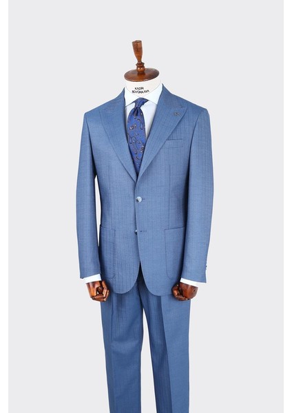 Kırlangıç Yaka Pileli Erkek Takım ELBISE-KAX1303S fiyatları