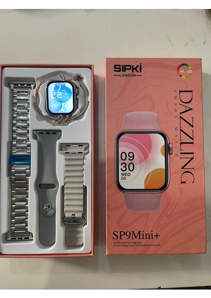 Sıpki Sp9 Mini+ Plus Amoled Ekran Parmak Kontrollu Akıllı Saat