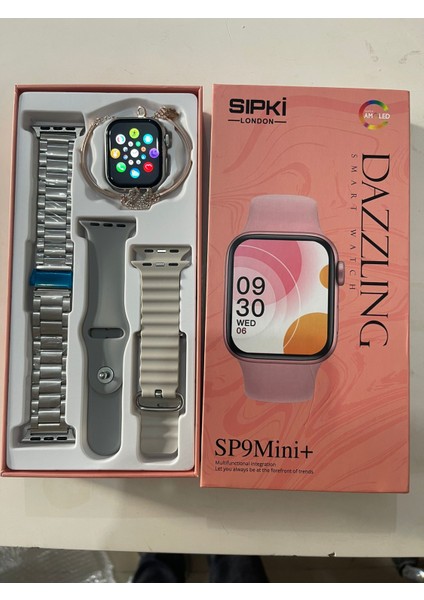 Sıpki Sp9 Mini+ Plus Amoled Ekran Parmak Kontrollu Akıllı Saat