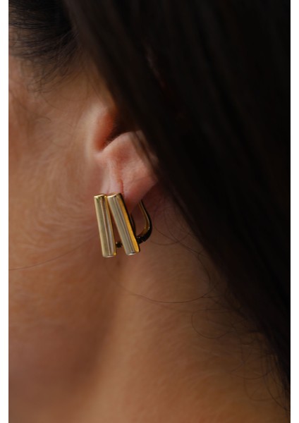 14 Ayar Altın Rulo Küpe modelleri