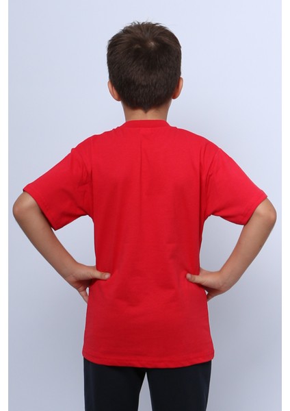 Çocuk Atatürk Ayyıldız Baskılı Tshirt Kısa Kollu A62