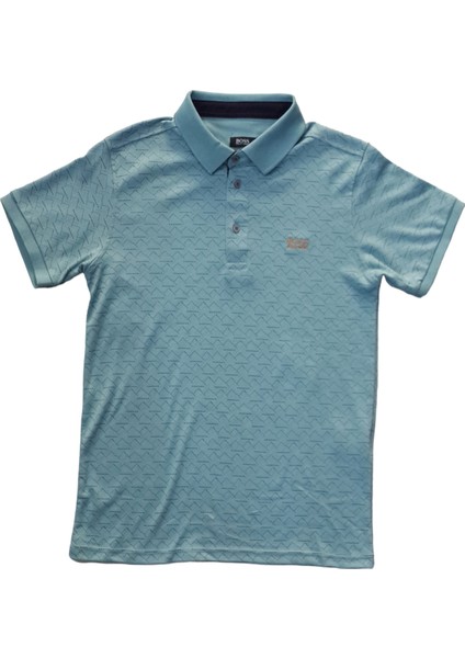 Erkek Yeşil Polo Yakalı Yakası Düğmeli Kısa Kollu Pamuklu Tişört Etp-Bsü fiyatları