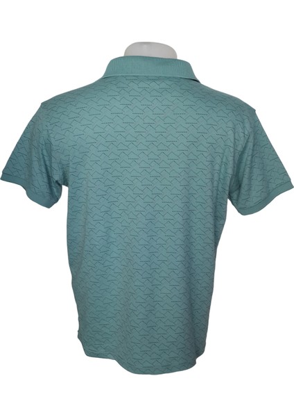 Erkek Yeşil Polo Yakalı Yakası Düğmeli Kısa Kollu Pamuklu Tişört Etp-Bsü fırsatları