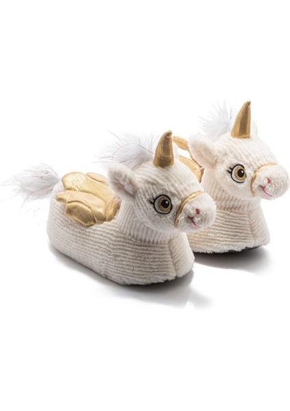 Lio Kadın Hayvanlı Panduf Beyaz 36/41